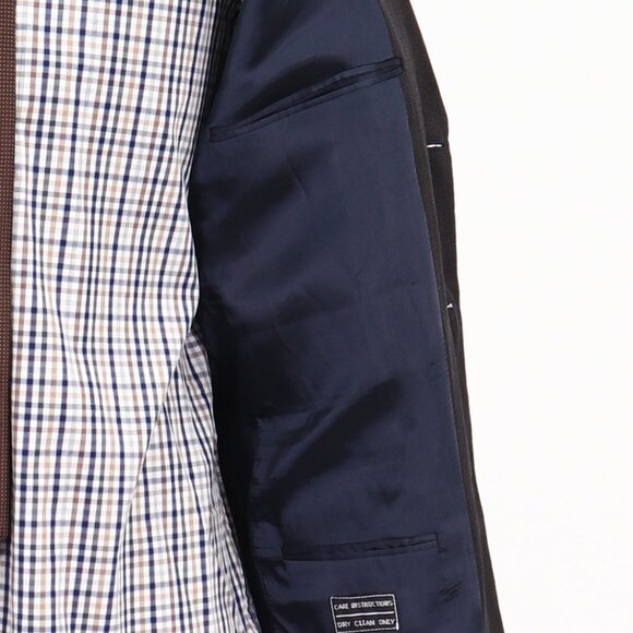 Joseph Abboud 41R Brown HB 3-Button Sport Coat Blazer Jacket B292 - Picture 11 of 11